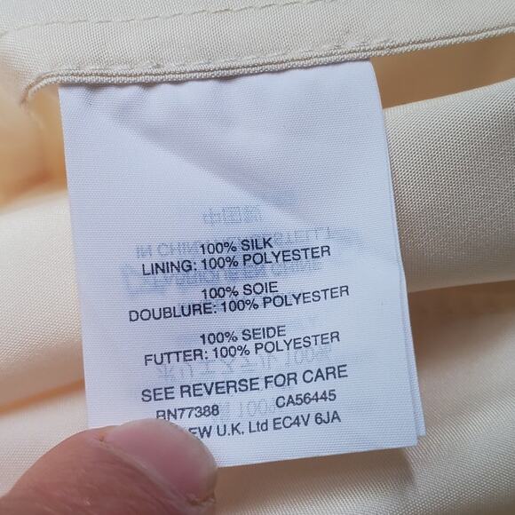 J. Crew Champagne Silk Chiffon Heidi Wedding Party Dress Style 93100 Sz 4 - Picture 16 of 16